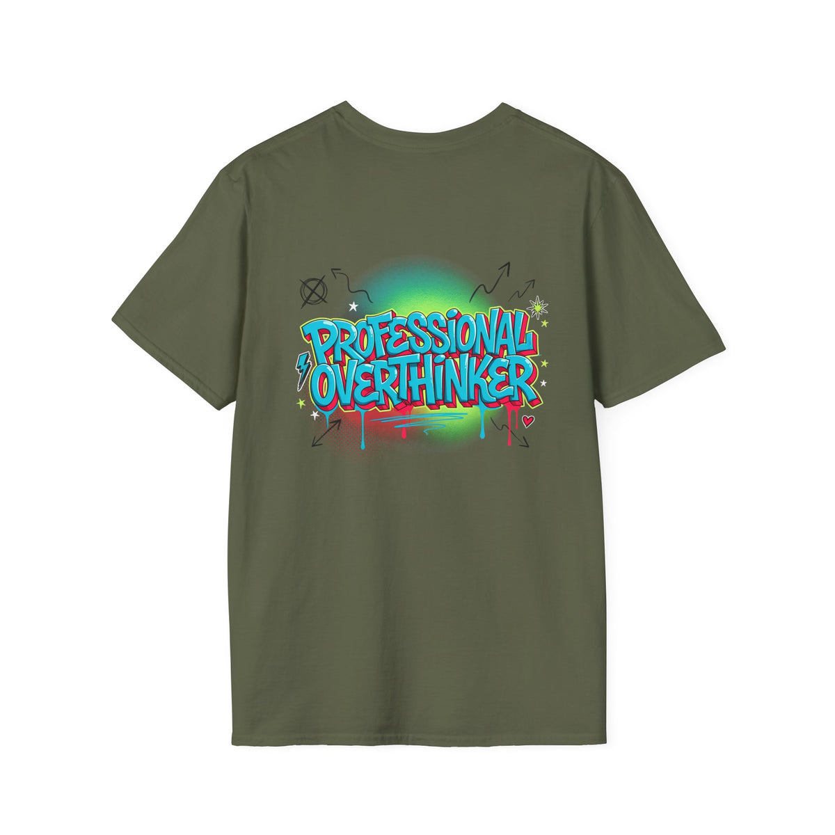 Professional Overthinker T-Shirt — Graffiti Street Style Graphic Tee