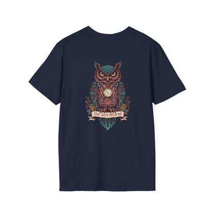 Owl Pocketwatch T-Shirt — Vintage Wise Owl Graphic Tee