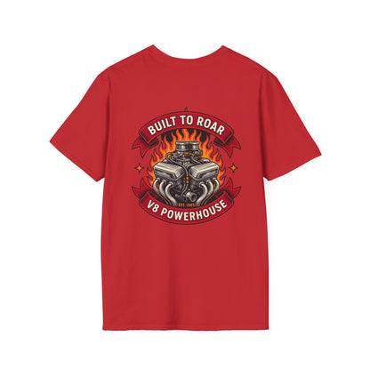 V8 Powerhouse T-Shirt – Built to Roar Muscle Car Engine Graphic Tee