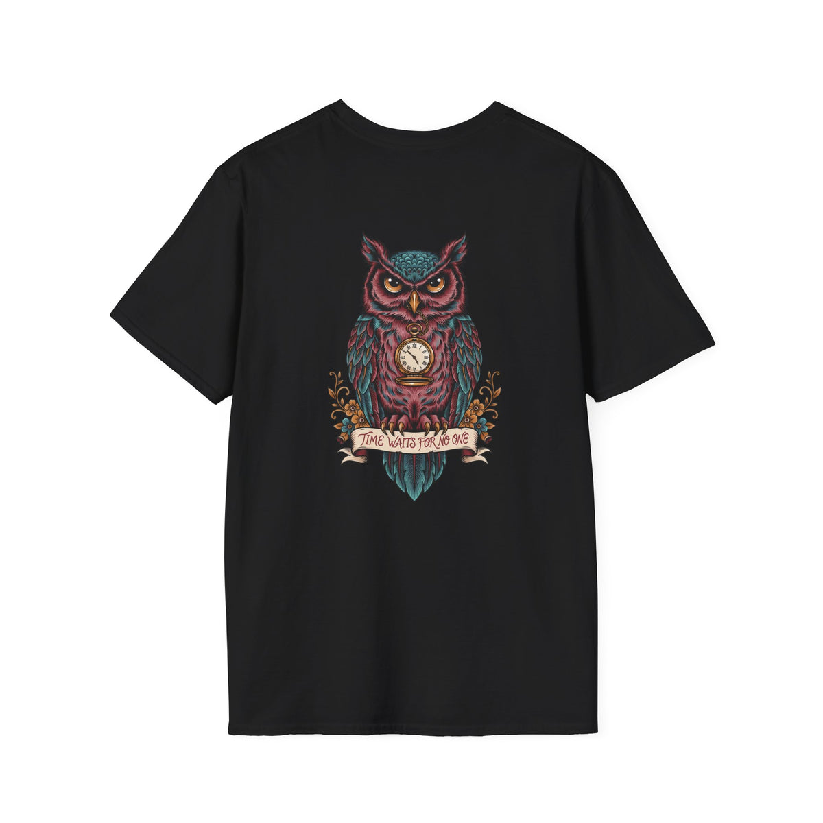 Owl Pocketwatch T-Shirt — Vintage Wise Owl Graphic Tee