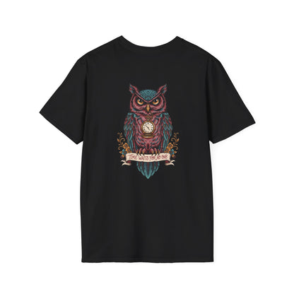 Owl Pocketwatch T-Shirt — Vintage Wise Owl Graphic Tee