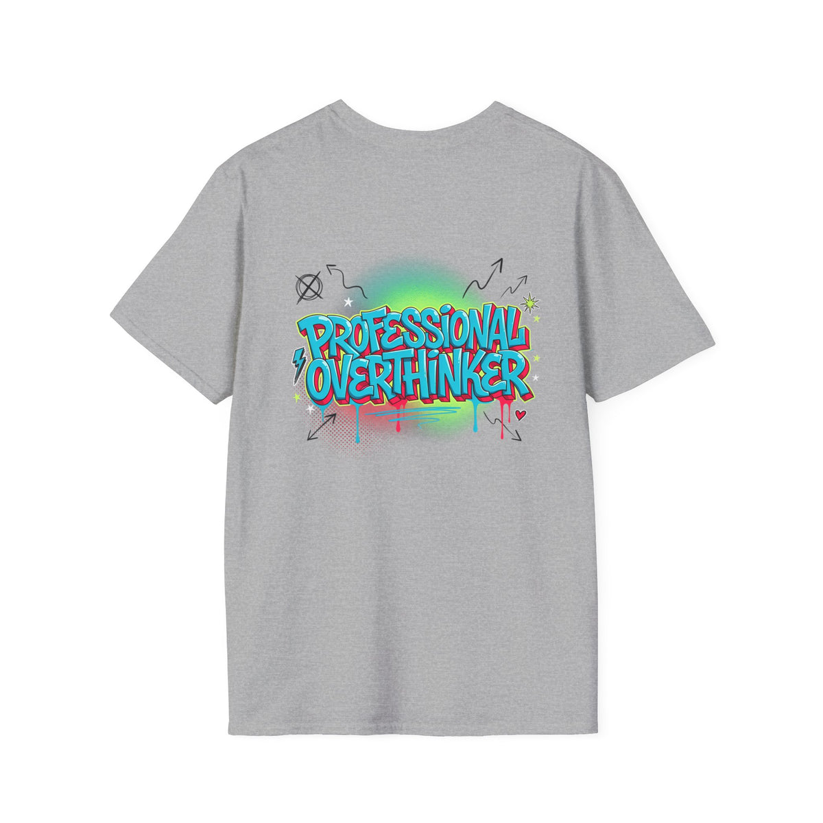 Professional Overthinker T-Shirt — Graffiti Street Style Graphic Tee
