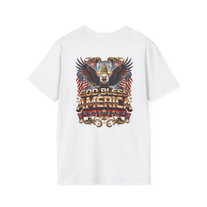 God Bless America Eagle T‑Shirt — Patriotic American Flag Design