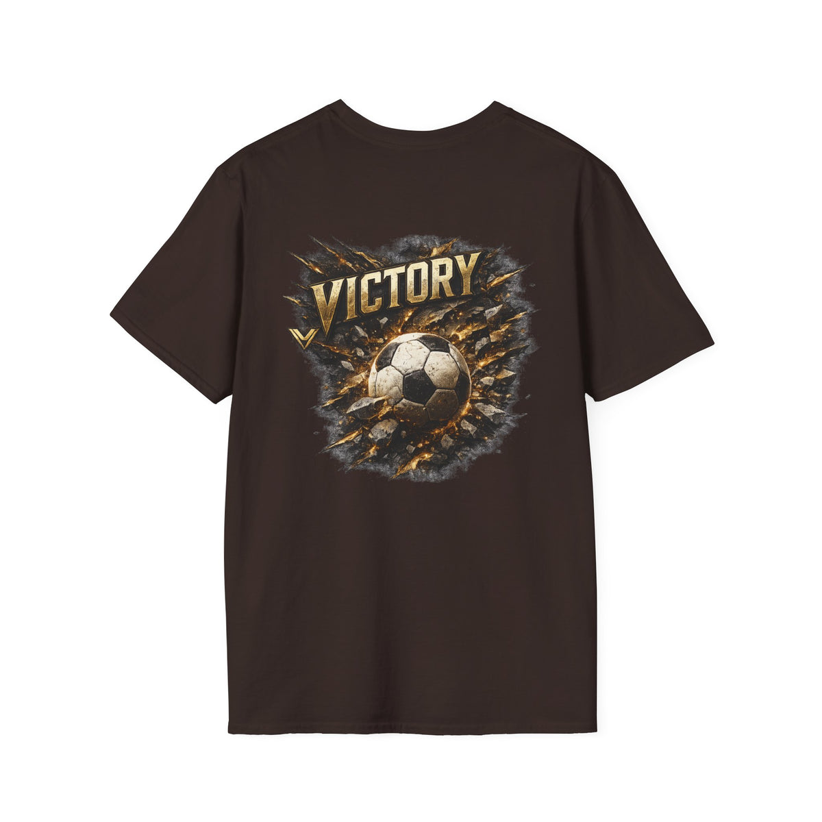 Victory Soccer T-Shirt — Vintage Grunge Football Graphic