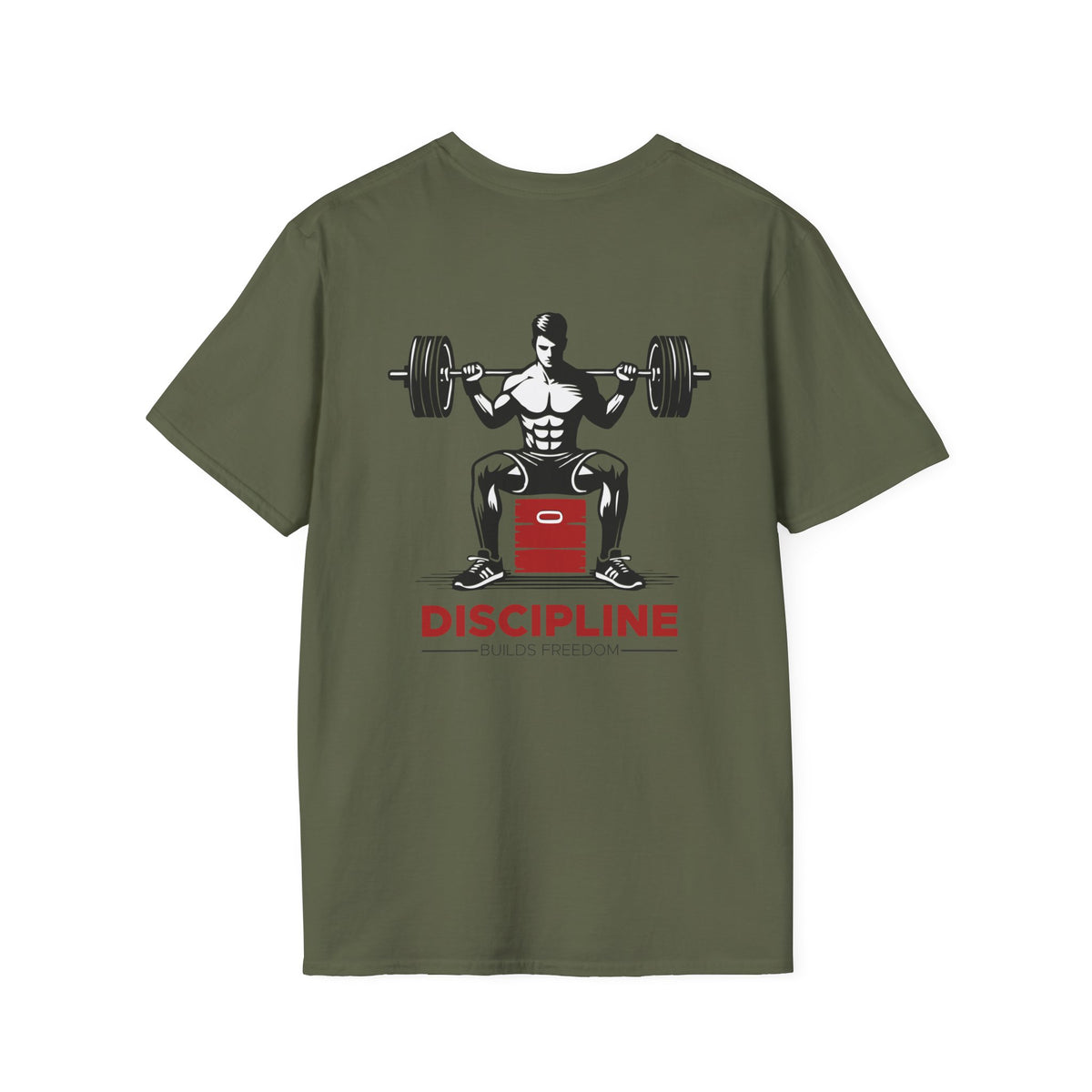 Discipline Weightlifting T-Shirt — Motivational Gym Workout Tee