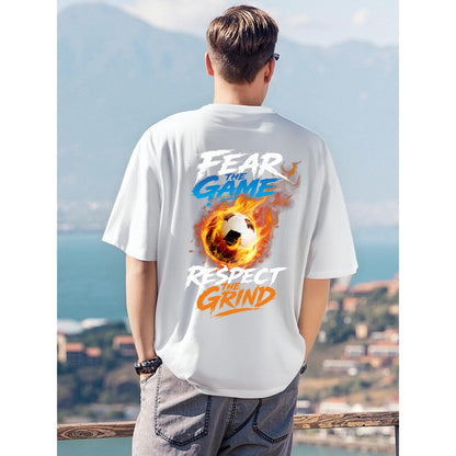 Fear The Game Respect The Grind T Shirt | Soccer Graphic Tee