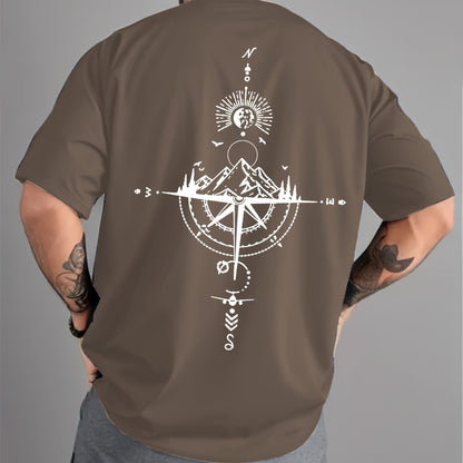Oversized Relaxed Vintage Compass Tee