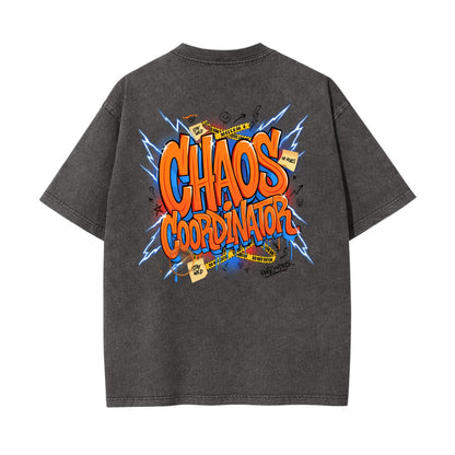 Chaos Coordinator Graphic T Shirt | Y2K Comic Pop Art Tee