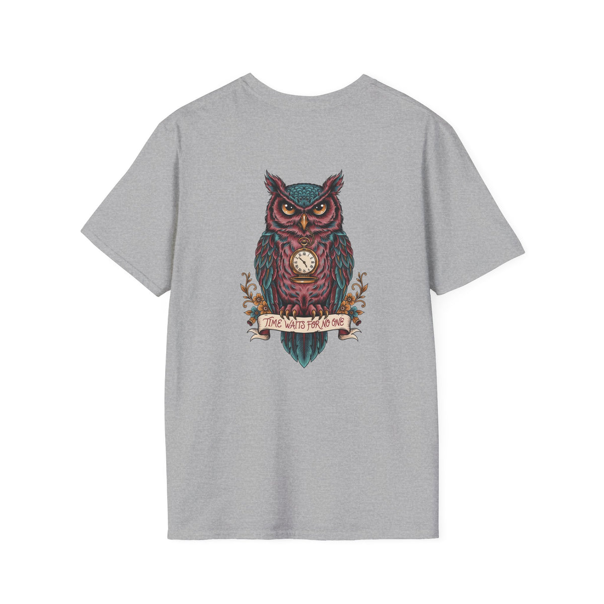 Owl Pocketwatch T-Shirt — Vintage Wise Owl Graphic Tee