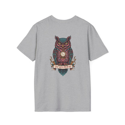 Owl Pocketwatch T-Shirt — Vintage Wise Owl Graphic Tee