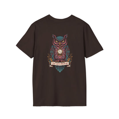 Owl Pocketwatch T-Shirt — Vintage Wise Owl Graphic Tee