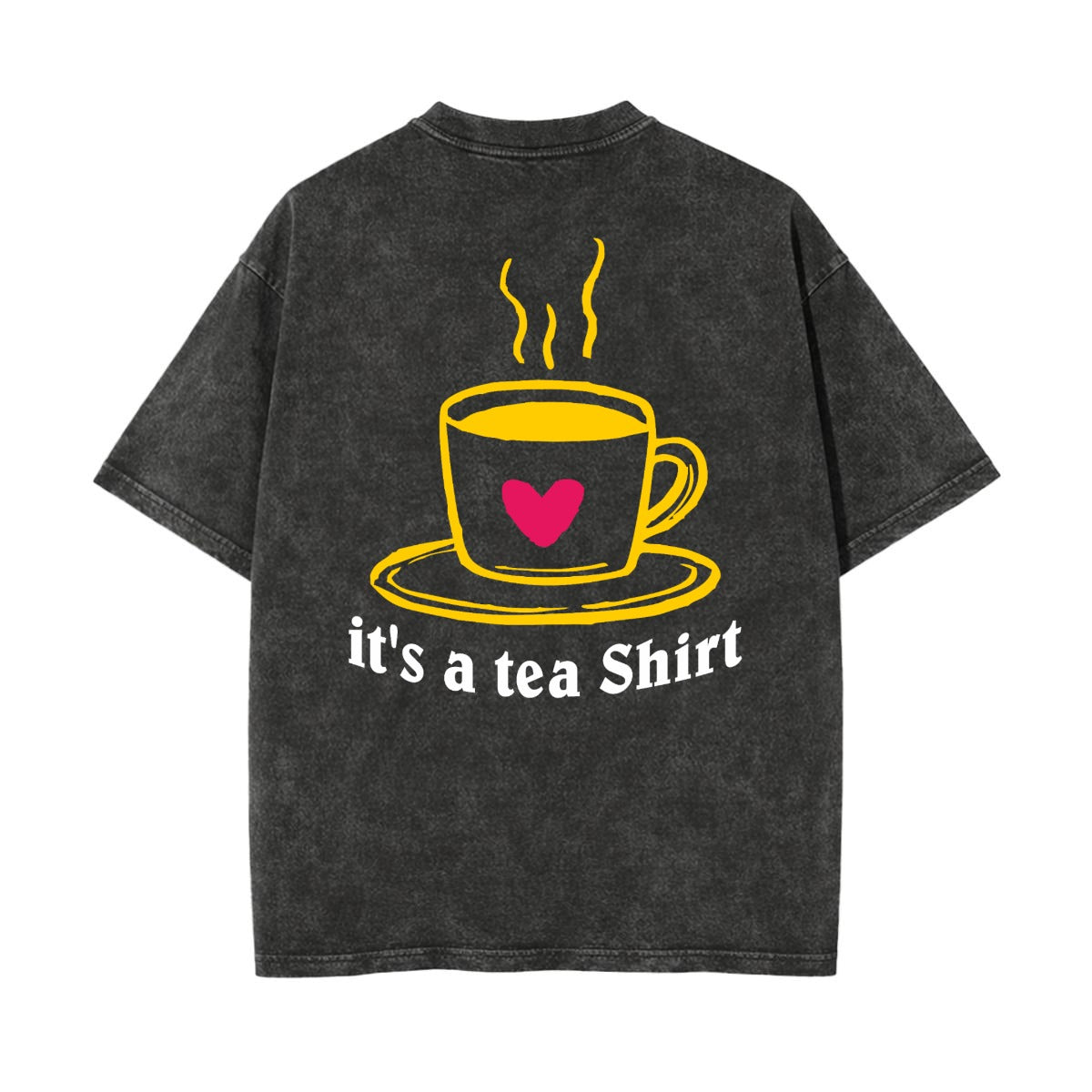 Unisex Heavyweight Washed T-shirt Printed in USA|250GSM Cotton DTF Double-sided