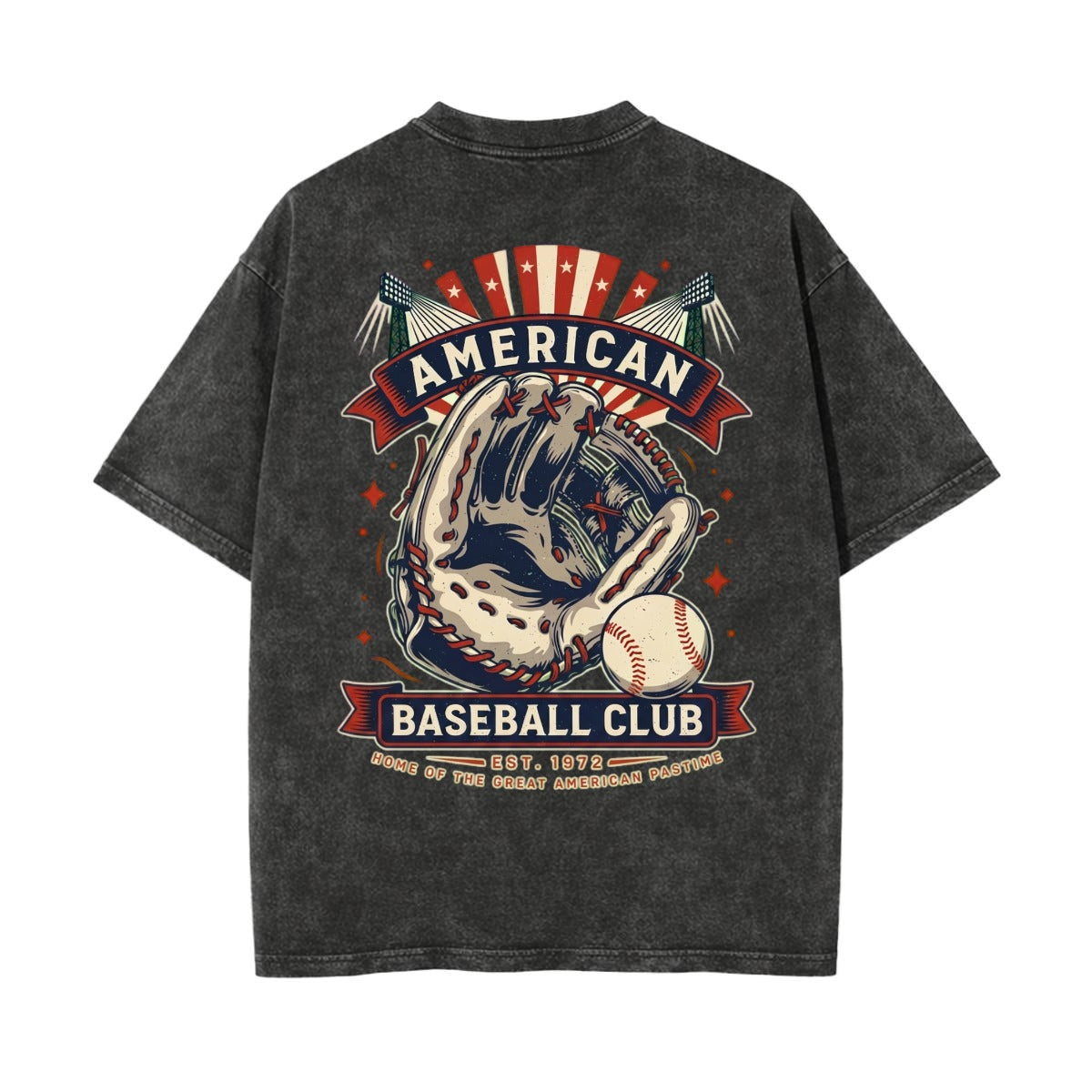 Unisex Heavyweight Washed T-shirt Printed in USA|250GSM Cotton DTG  Double-sided