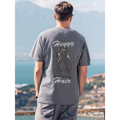 Men's T-Shirt Printed in USA|180GSM Front & Back DTF