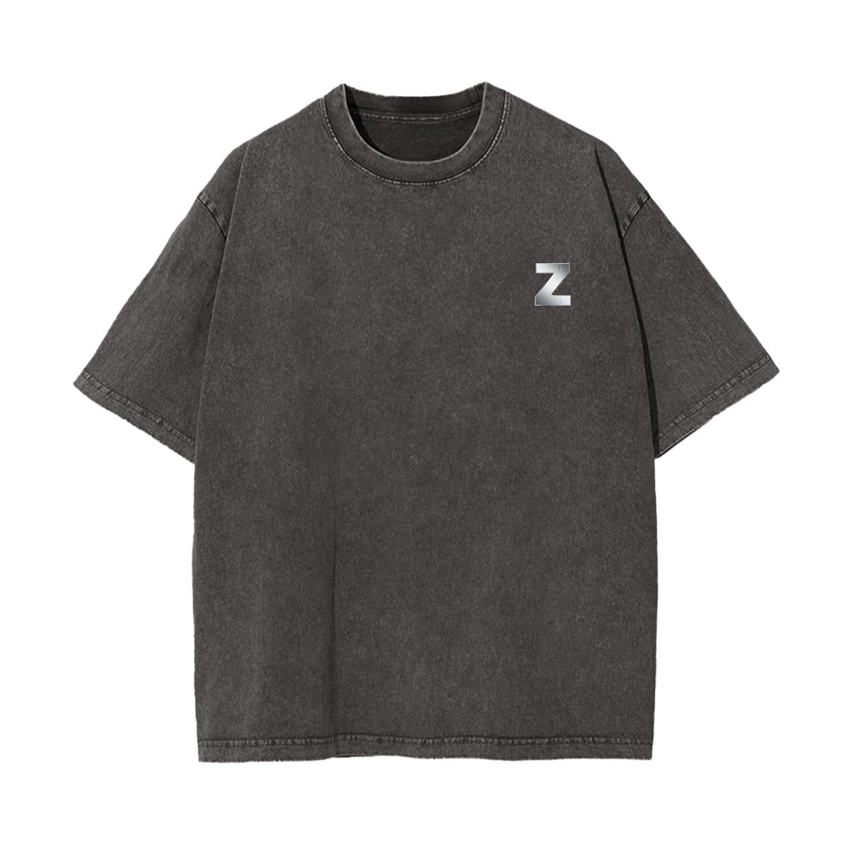 Unisex Heavyweight Washed T-shirt Printed in USA|250GSM Cotton DTF Double-sided