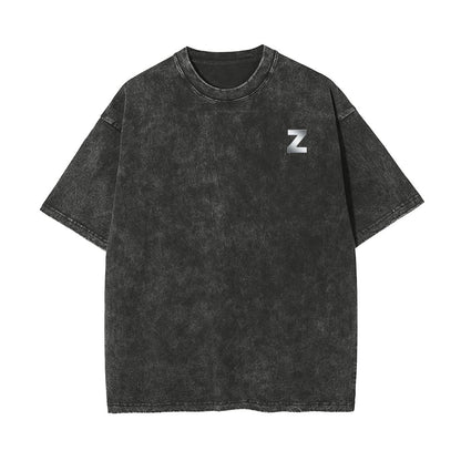 Unisex Heavyweight Washed T-shirt Printed in USA|250GSM Cotton DTG  Double-sided