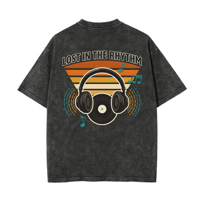 Unisex Heavyweight Washed T-shirt Printed in USA|250GSM Cotton DTF Double-sided