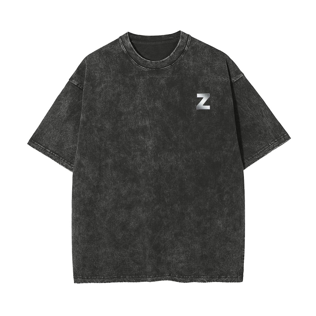 Unisex Heavyweight Washed T-shirt Printed in USA|250GSM Cotton DTG  Double-sided