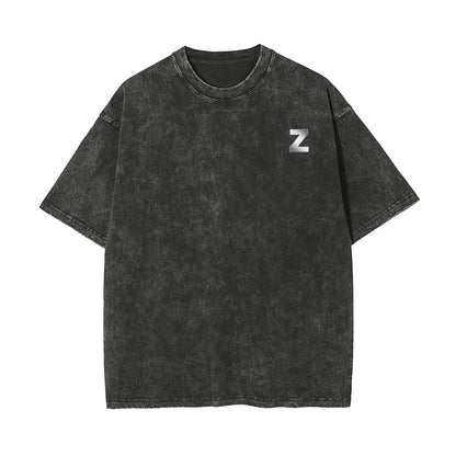 Unisex Heavyweight Washed T-shirt Printed in USA|250GSM Cotton DTG  Double-sided