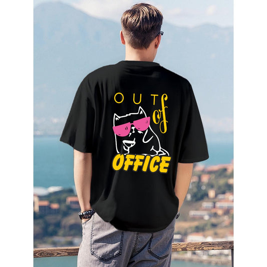 Men's T-Shirt Printed in USA|180GSM Front & Back DTF