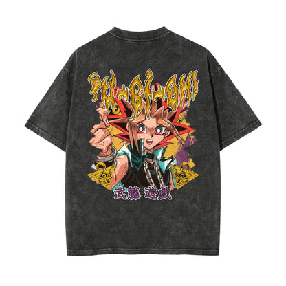 Unisex Heavyweight Washed T-shirt Printed in USA|250GSM Cotton DTG  Double-sided