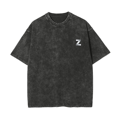 Unisex Heavyweight Washed T-shirt Printed in USA|250GSM Cotton DTF Double-sided