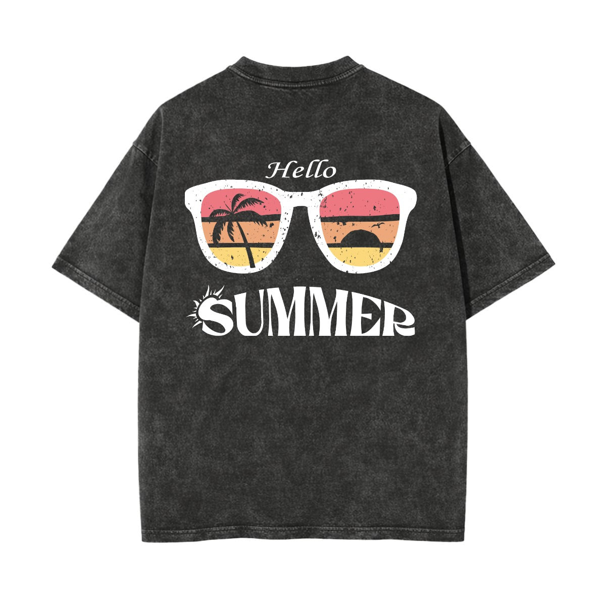 Unisex Heavyweight Washed T-shirt Printed in USA|250GSM Cotton DTG  Double-sided