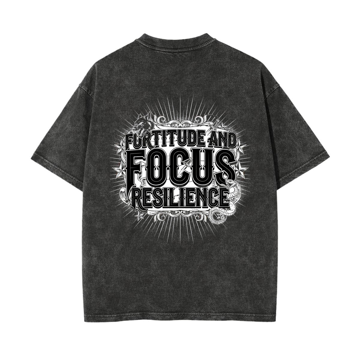 Fortitude and Focus Graphic Tee | Resilience Streetwear T Shirt