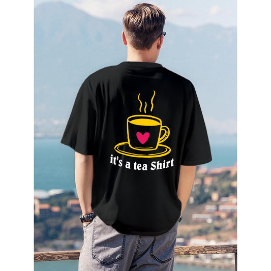 Men's T-Shirt Printed in USA|180GSM Front & Back DTF
