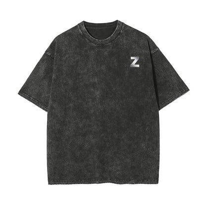 Unisex Heavyweight Washed T-shirt Printed in USA|250GSM Cotton DTG  Double-sided