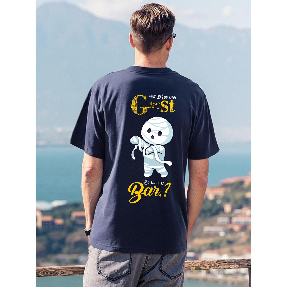 Men's T-Shirt Printed in USA|180GSM Front & Back DTF
