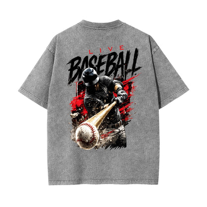 Live Baseball T Shirt | Baseball Player Graphic Tee