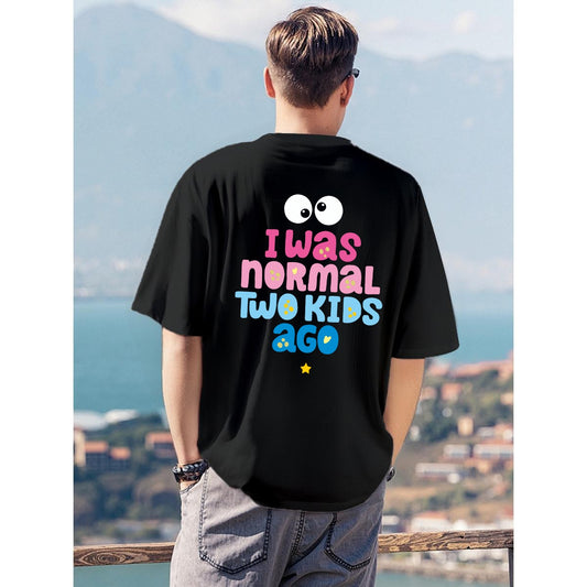 Men's T-Shirt Printed in USA|180GSM Front & Back DTF