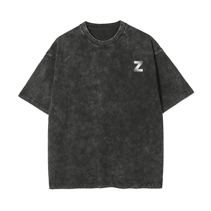 Unisex Heavyweight Washed T-shirt Printed in USA|250GSM Cotton DTG  Double-sided