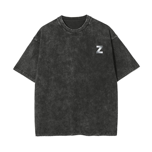 Unisex Heavyweight Washed T-shirt Printed in USA|250GSM Cotton DTF Double-sided