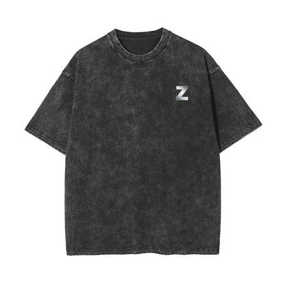 Unisex Heavyweight Washed T-shirt Printed in USA|250GSM Cotton DTG  Double-sided