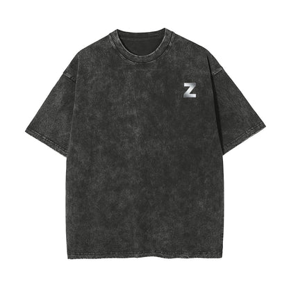 Unisex Heavyweight Washed T-shirt Printed in USA|250GSM Cotton DTG  Double-sided