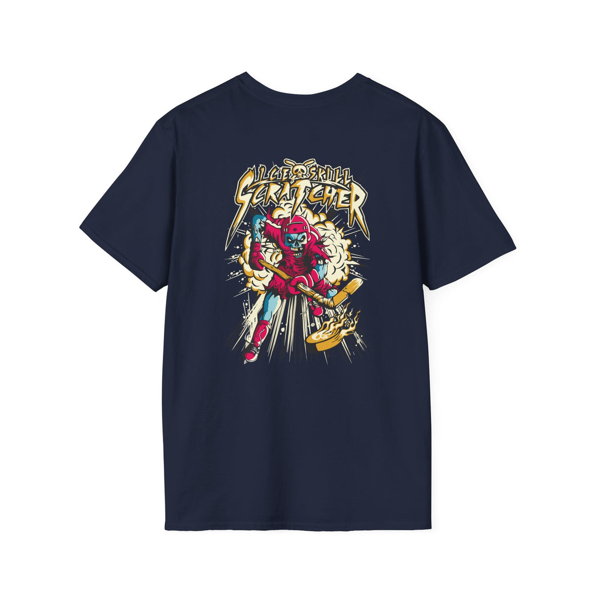 Street Gamer Graphic T-Shirt — Retro Arcade Hockey Skull Design