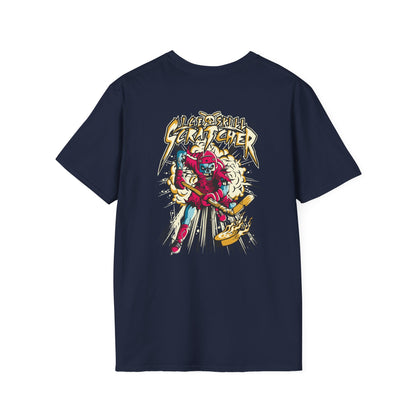 Street Gamer Graphic T-Shirt — Retro Arcade Hockey Skull Design