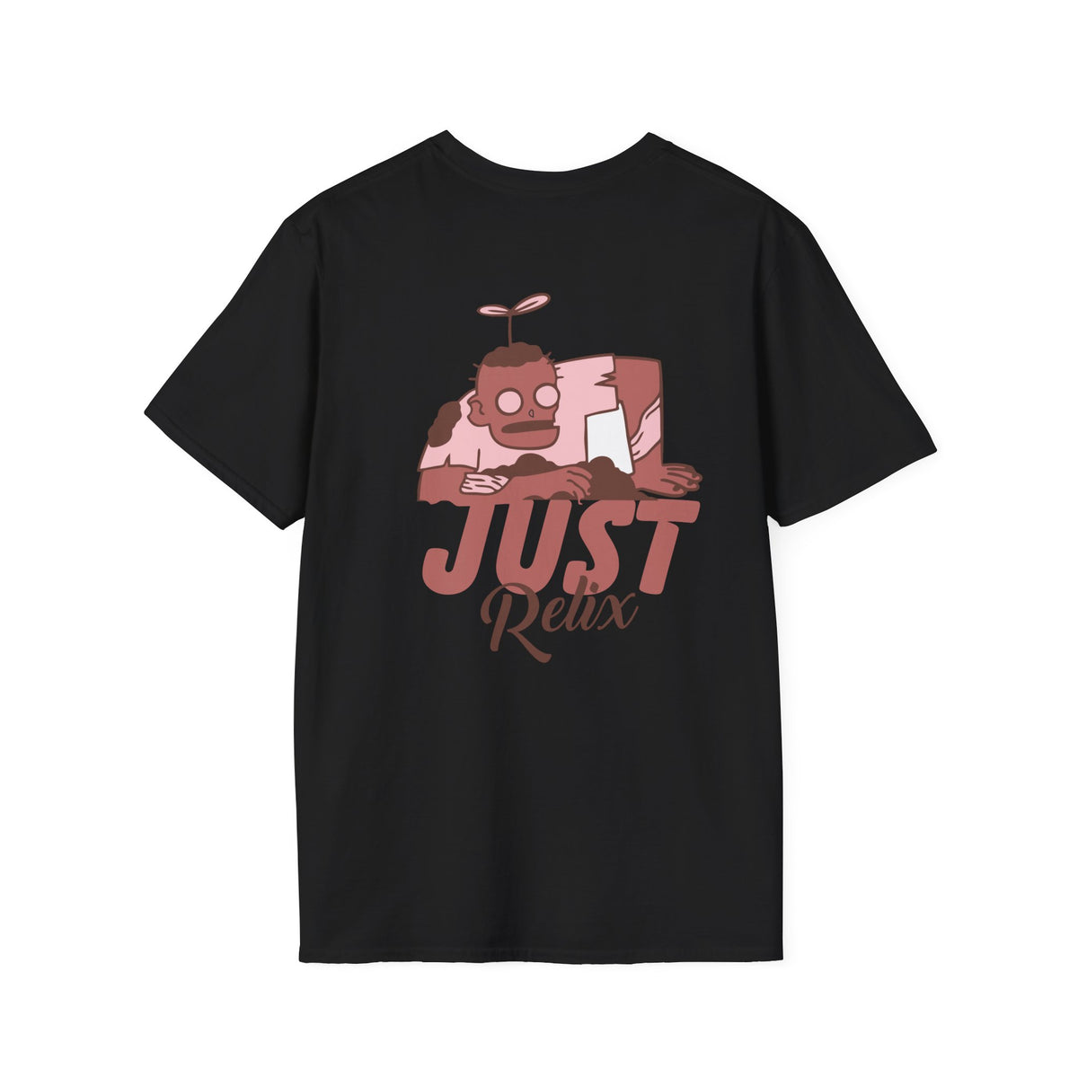 Just Relax Graphic T-Shirt — Casual Cartoon Chill Vibes Tee