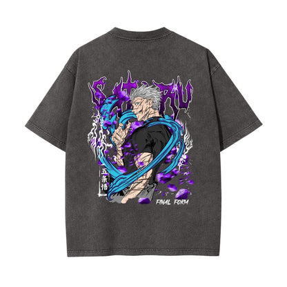 Unisex Heavyweight Washed T-shirt Printed in USA|250GSM Cotton DTG  Double-sided