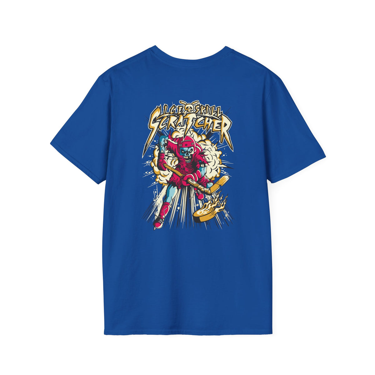 Street Gamer Graphic T-Shirt — Retro Arcade Hockey Skull Design