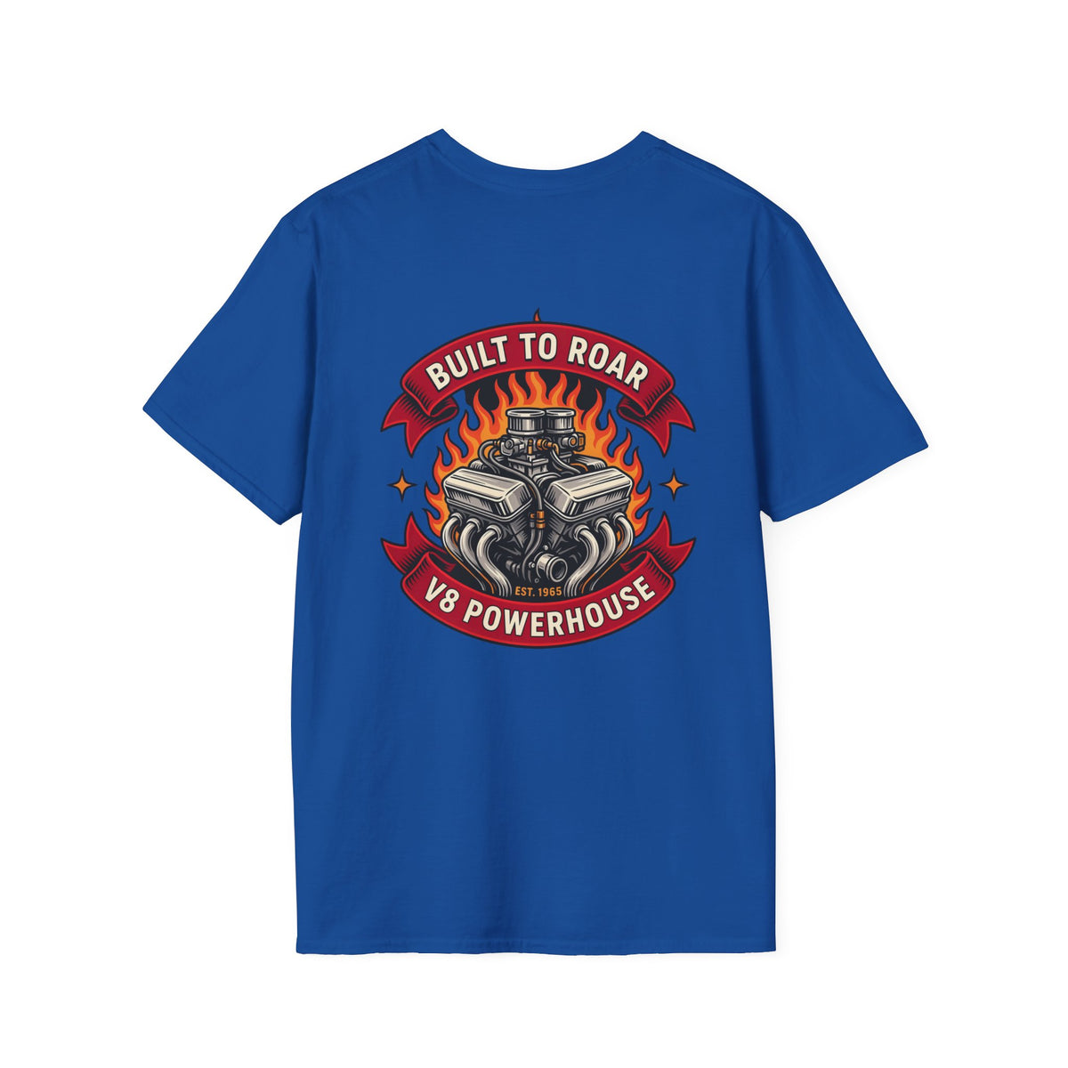 V8 Powerhouse T-Shirt – Built to Roar Muscle Car Engine Graphic Tee