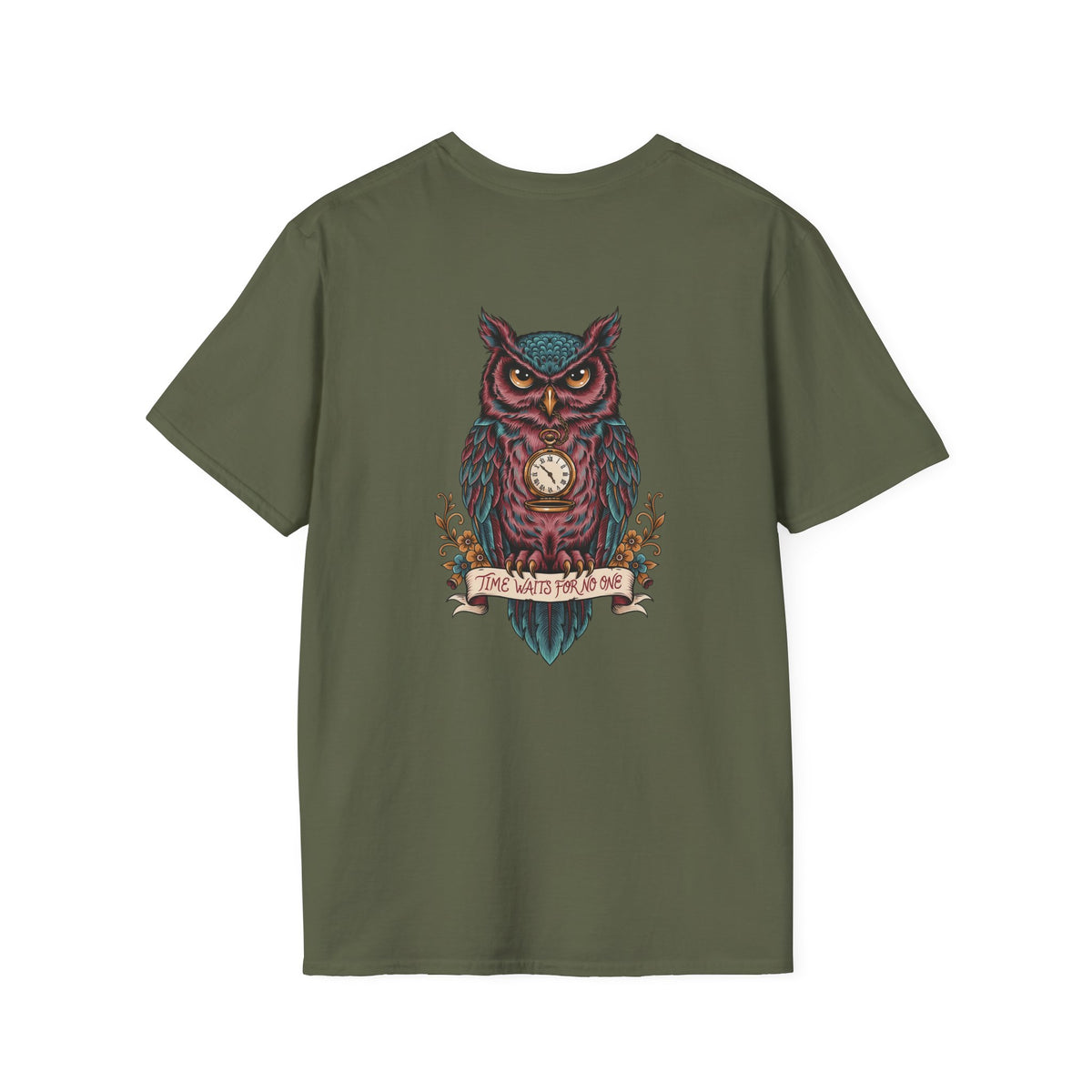 Owl Pocketwatch T-Shirt — Vintage Wise Owl Graphic Tee