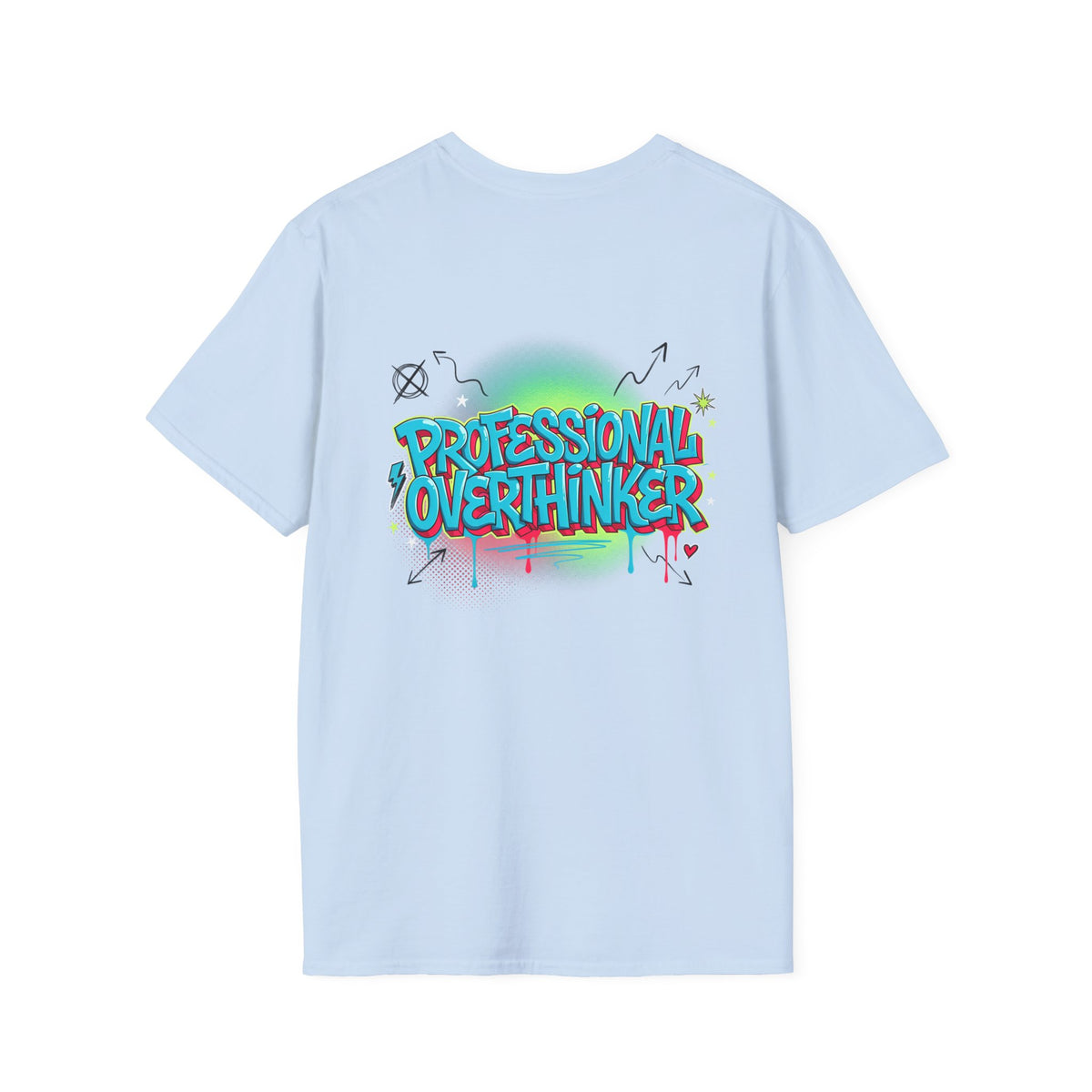 Professional Overthinker T-Shirt — Graffiti Street Style Graphic Tee