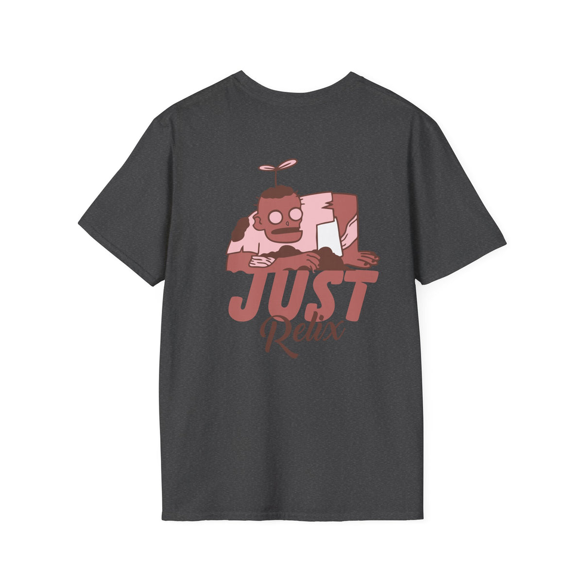 Just Relax Graphic T-Shirt — Casual Cartoon Chill Vibes Tee