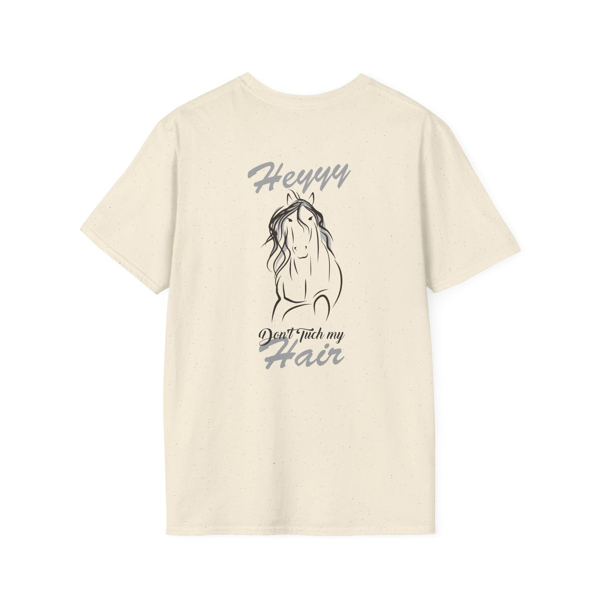 Heyyy Don’t Touch My Hair T-Shirt — Horse Line Art Graphic Tee
