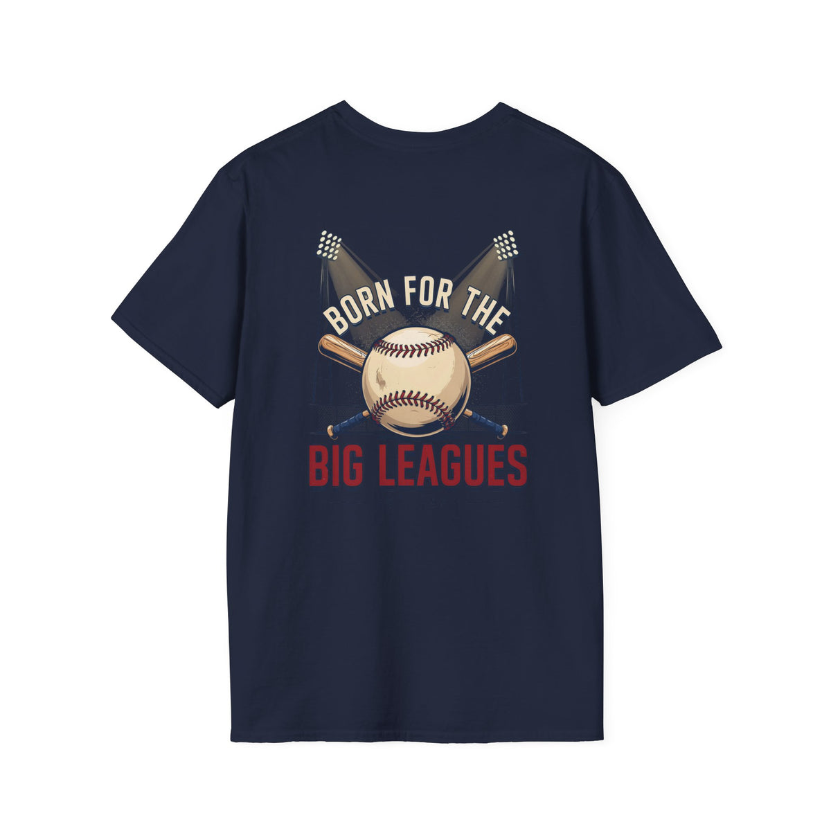 Baseball T-Shirt — "Born for the Big Leagues" Vintage Baseball Graphic Tee