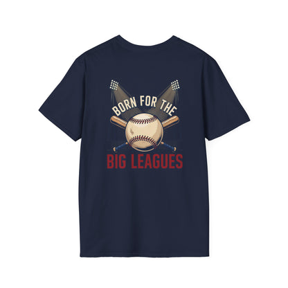 Baseball T-Shirt — "Born for the Big Leagues" Vintage Baseball Graphic Tee