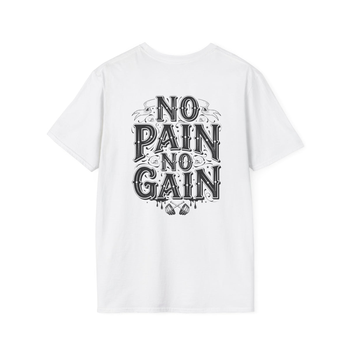 No Pain No Gain T-Shirt — Motivational Gym Shirt